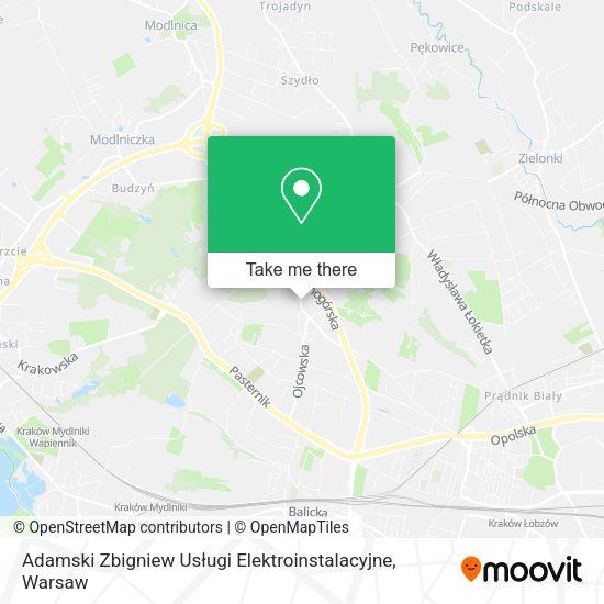 Adamski Zbigniew Usługi Elektroinstalacyjne map