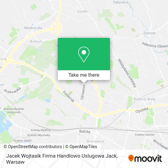 Jacek Wojtasik Firma Handlowo Uslugowa Jack map