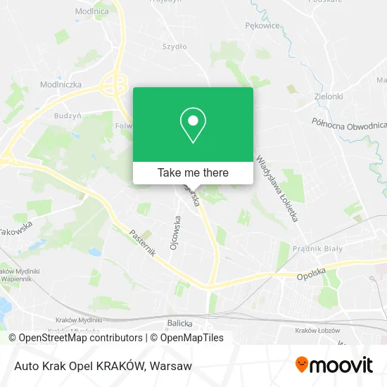 Карта Auto Krak Opel KRAKÓW