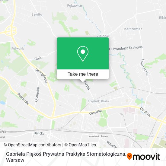 Gabriela Piękoś Prywatna Praktyka Stomatologiczna map