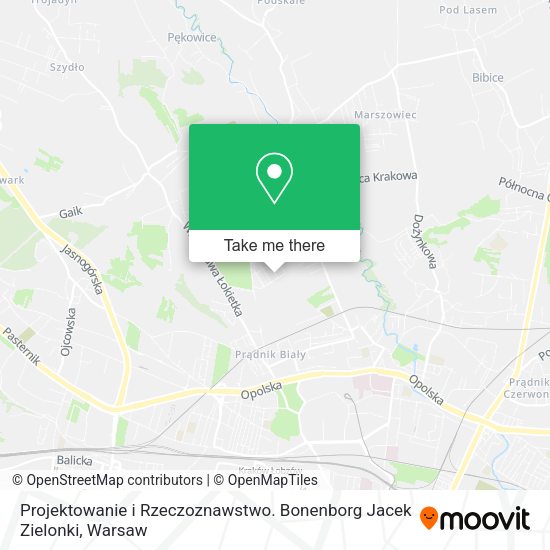 Projektowanie i Rzeczoznawstwo. Bonenborg Jacek Zielonki map