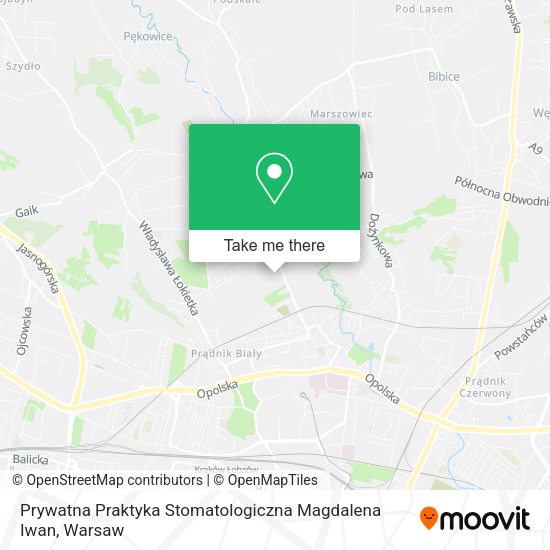 Prywatna Praktyka Stomatologiczna Magdalena Iwan map