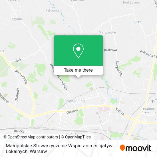 Małopolskie Stowarzyszenie Wspierania Inicjatyw Lokalnych map