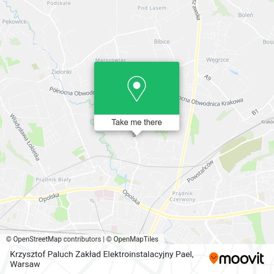 Krzysztof Paluch Zakład Elektroinstalacyjny Pael map