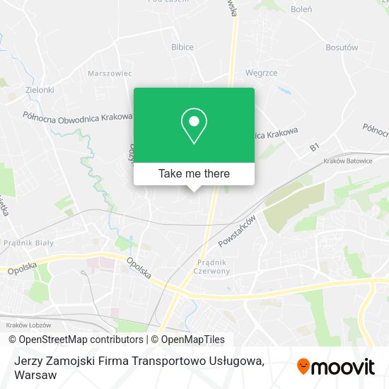 Карта Jerzy Zamojski Firma Transportowo Usługowa