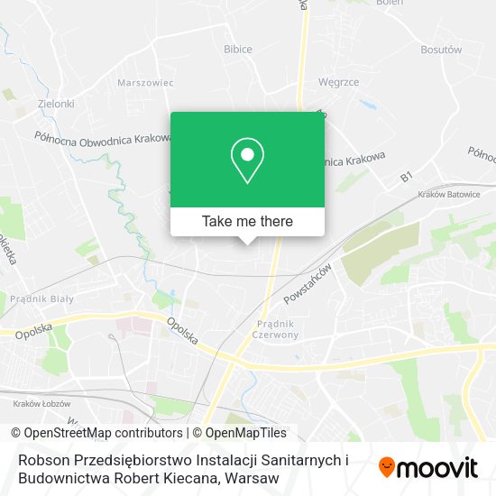 Robson Przedsiębiorstwo Instalacji Sanitarnych i Budownictwa Robert Kiecana map