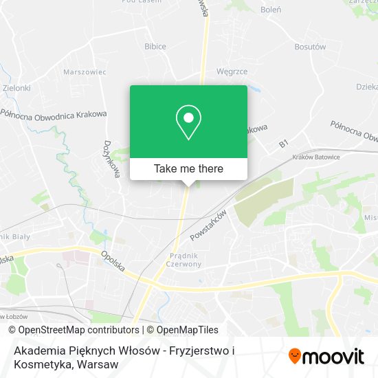 Akademia Pięknych Włosów - Fryzjerstwo i Kosmetyka map