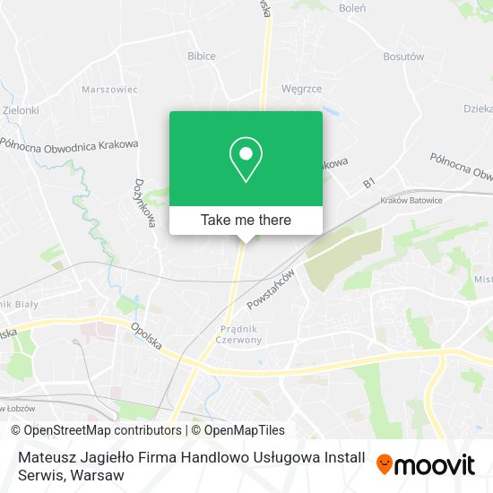 Mateusz Jagiełło Firma Handlowo Usługowa Install Serwis map