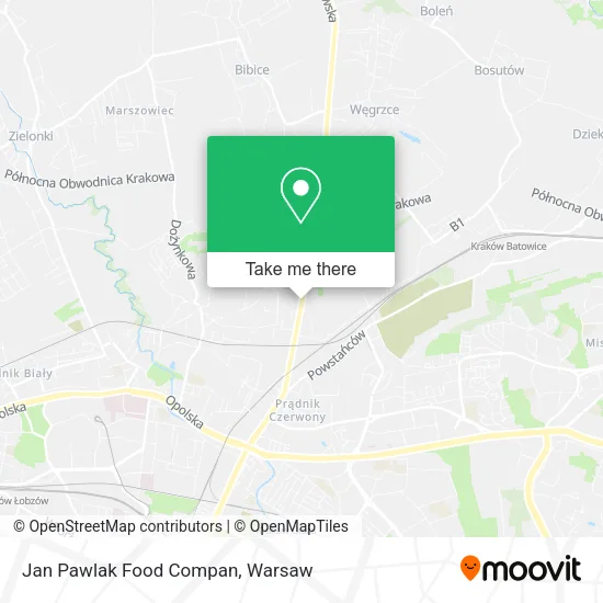 Jan Pawlak Food Compan map