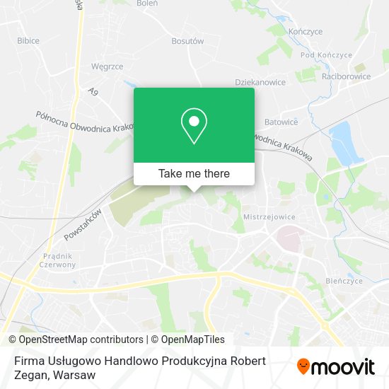 Firma Usługowo Handlowo Produkcyjna Robert Zegan map