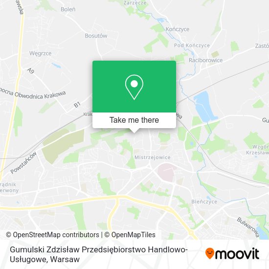 Gumulski Zdzisław Przedsiębiorstwo Handlowo-Usługowe map