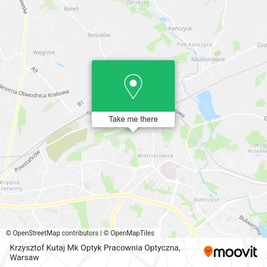 Krzysztof Kutaj Mk Optyk Pracownia Optyczna map