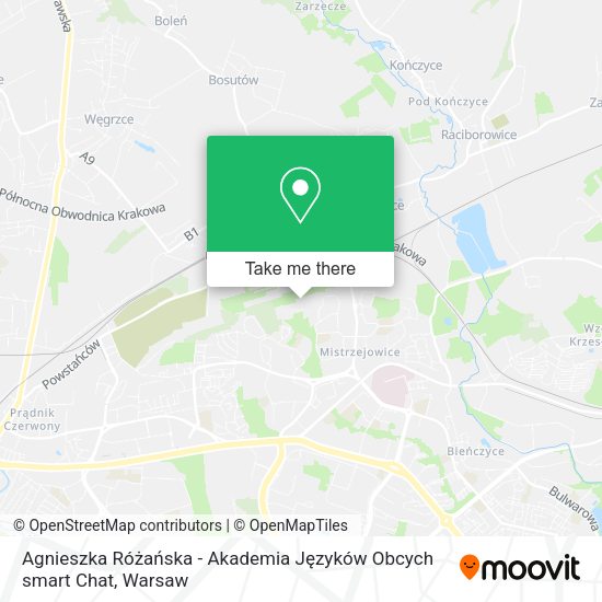 Agnieszka Różańska - Akademia Języków Obcych smart Chat map