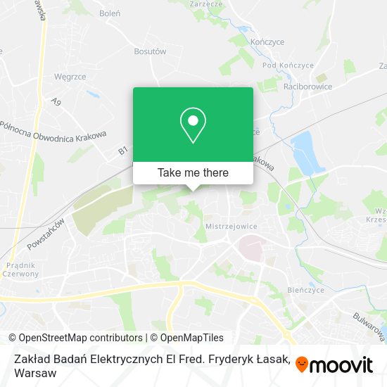 Zakład Badań Elektrycznych El Fred. Fryderyk Łasak map