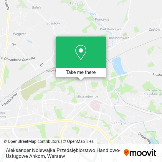 Aleksander Nolewajka Przedsiębiorstwo Handlowo-Usługowe Ankom map