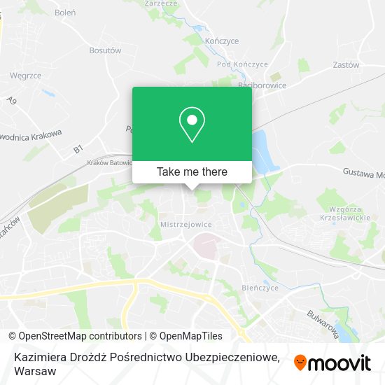 Kazimiera Drożdż Pośrednictwo Ubezpieczeniowe map