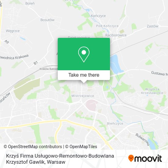 Krzyś Firma Usługowo-Remontowo-Budowlana Krzysztof Gawlik map