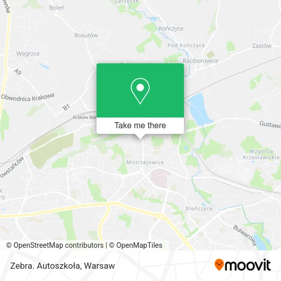 Карта Zebra. Autoszkoła