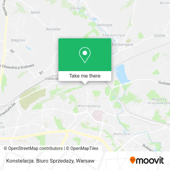 Карта Konstelacja. Biuro Sprzedaży