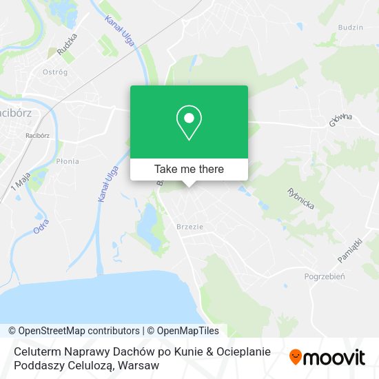 Celuterm Naprawy Dachów po Kunie & Ocieplanie Poddaszy Celulozą map