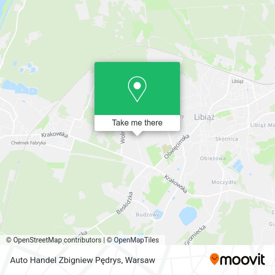 Auto Handel Zbigniew Pędrys map