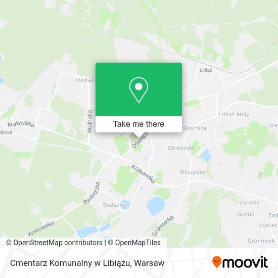 Cmentarz Komunalny w Libiążu map