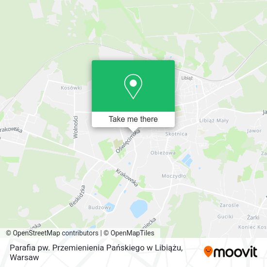 Parafia pw. Przemienienia Pańskiego w Libiążu map