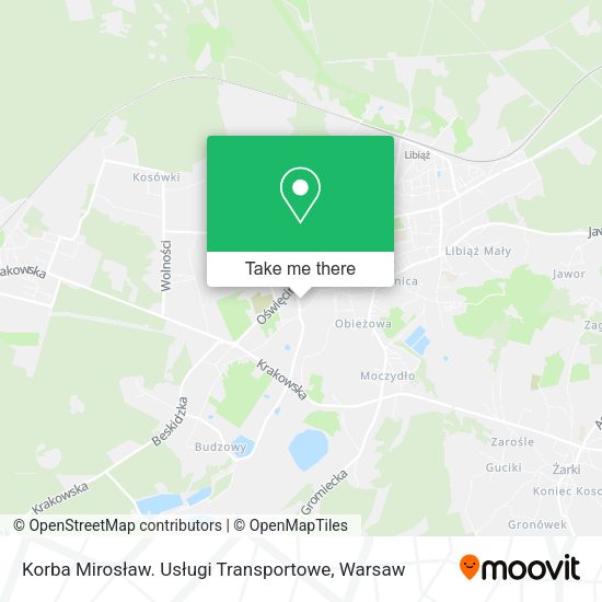 Карта Korba Mirosław. Usługi Transportowe