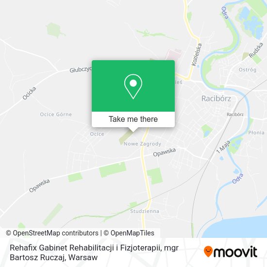 Rehafix Gabinet Rehabilitacji i Fizjoterapii, mgr Bartosz Ruczaj map