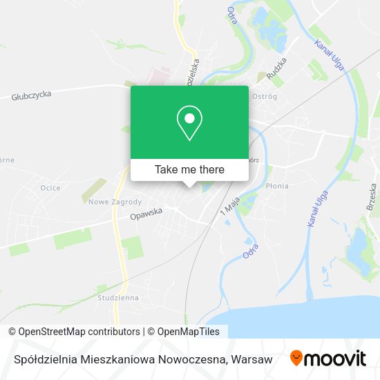 Spółdzielnia Mieszkaniowa Nowoczesna map