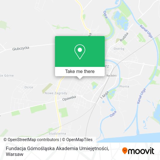 Fundacja Górnośląska Akademia Umiejętności map