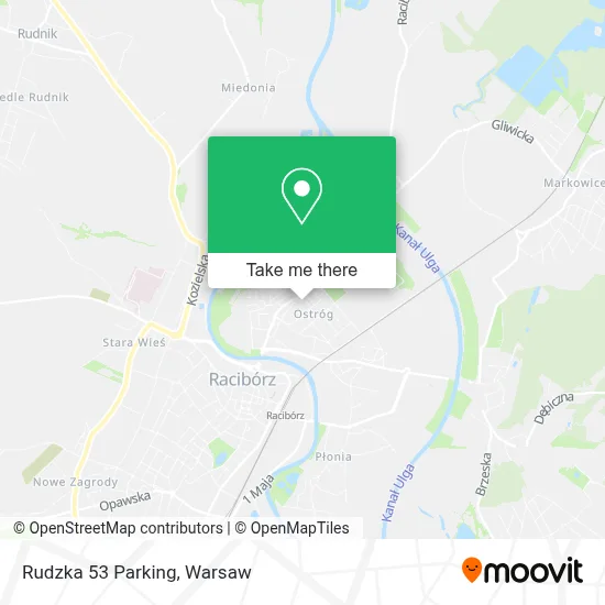 Rudzka 53 Parking map