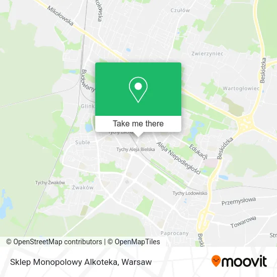 Карта Sklep Monopolowy Alkoteka