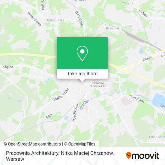 Pracownia Architektury. Nitka Maciej Chrzanów map