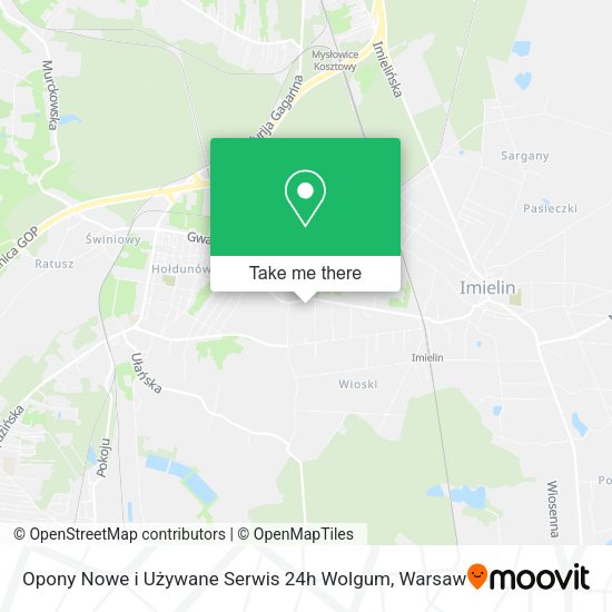 Opony Nowe i Używane Serwis 24h Wolgum map