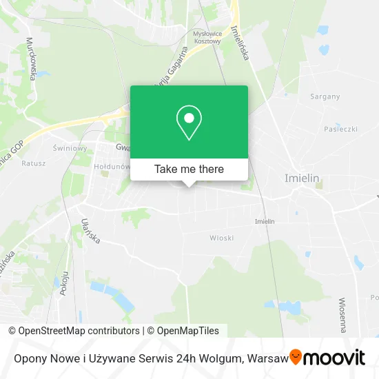 Карта Opony Nowe i Używane Serwis 24h Wolgum
