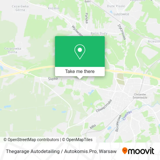 Карта Thegarage Autodetailing / Autokomis.Pro