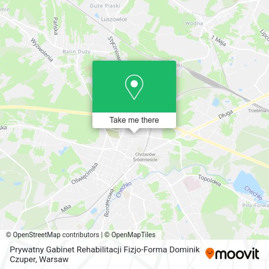 Prywatny Gabinet Rehabilitacji Fizjo-Forma Dominik Czuper map