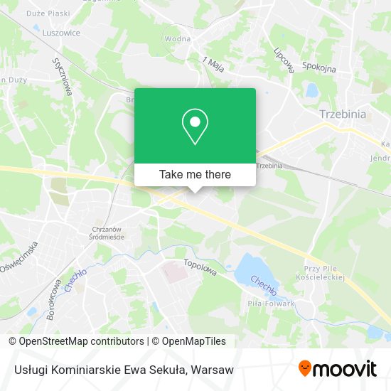 Usługi Kominiarskie Ewa Sekuła map