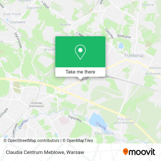 Claudia Centrum Meblowe map