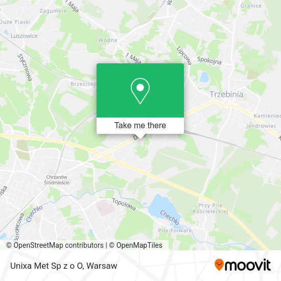 Unixa Met Sp z o O map