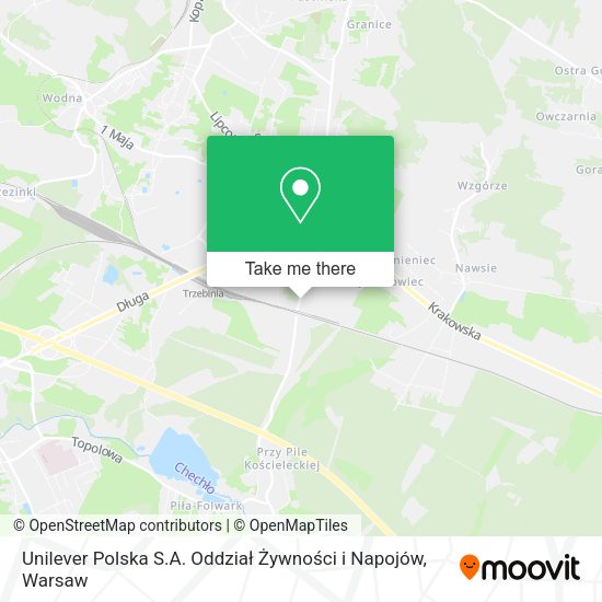 Unilever Polska S.A. Oddział Żywności i Napojów map