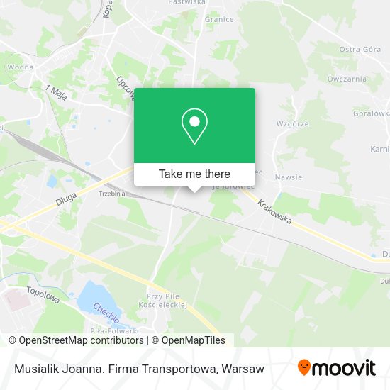 Musialik Joanna. Firma Transportowa map