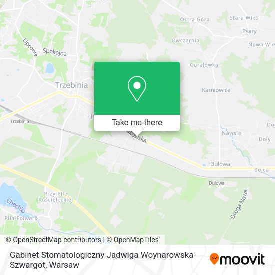 Gabinet Stomatologiczny Jadwiga Woynarowska-Szwargot map