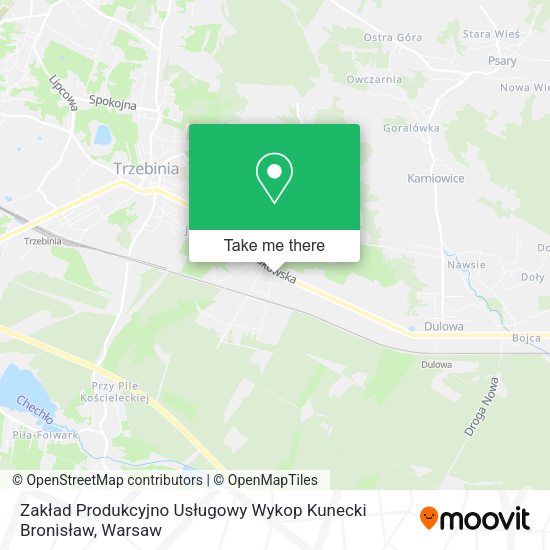 Zakład Produkcyjno Usługowy Wykop Kunecki Bronisław map