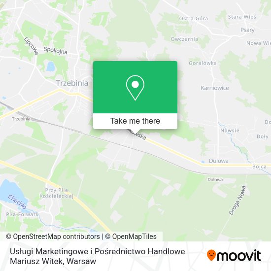 Usługi Marketingowe i Pośrednictwo Handlowe Mariusz Witek map