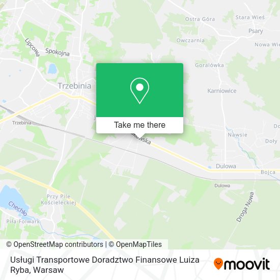 Карта Usługi Transportowe Doradztwo Finansowe Luiza Ryba