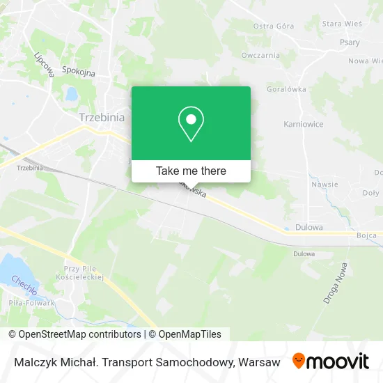 Карта Malczyk Michał. Transport Samochodowy