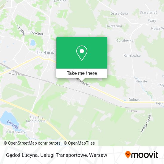 Gędoś Lucyna. Usługi Transportowe map