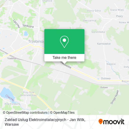 Zakład Usług Elektroinstalacyjnych - Jan Wilk map